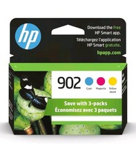 New Genuine HP 902 Cyan Magenta Yellow 3PK Ink Cartridges OfficeJet Pro 6961