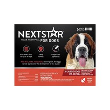 NextStar Flea Tick Prevention for X-Large Dogs, 89-132 lbs, 6 Count