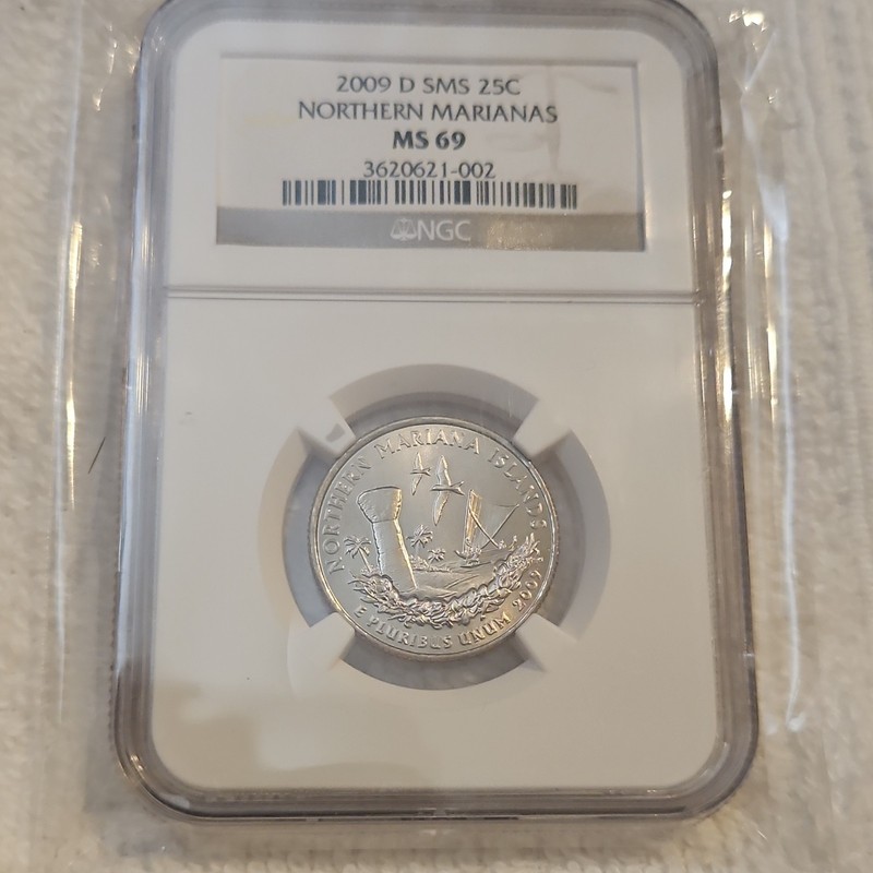 2009-D Northern Mariana Islands 25C US Territories NGC MS69 Satin 3620621-002