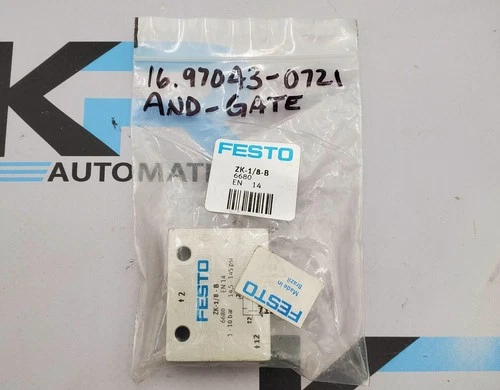 Festo ZK-1/8-B Air Logic Dependent Valve 10 BAR