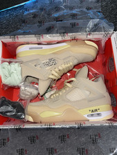 Nike Air Jordan 4 Herren Mid-Top Sneaker Beig...