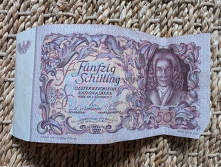1951 50 Austrian Schilling Bank Note
