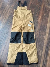 NEW The North Face Teen Freedom Insulated Bib Ski Pants Utility Brown Size L 12