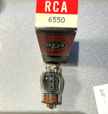 NOS Tung Sol Labeled RCA 6550 Triple Getter Pentode