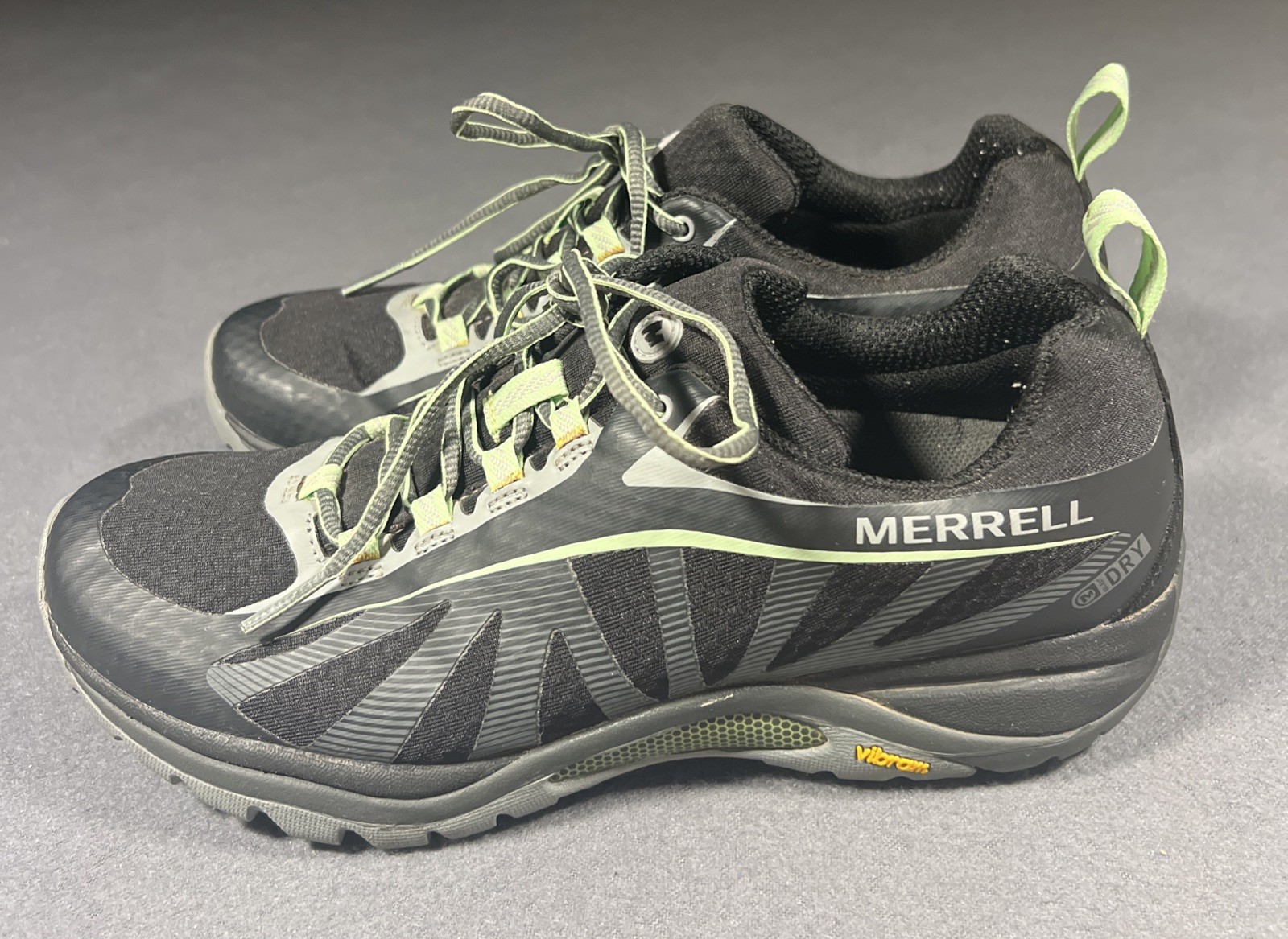 Merrell SIREN EDGE 3 scarpe donna taglia 8 5 nere paradiso escursionismo sentiero *LEGGI*