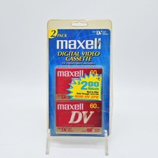 Maxell Mini DV 60 Minute Blank Video Cassette Tape 2 Pack New In Package