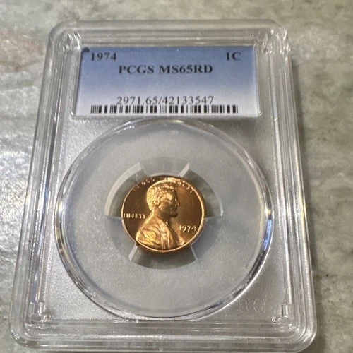 1974-P Lincoln Memorial Cent — photo from the most recent tracked eBay sale