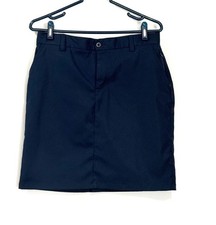 Land s End Girls Size 16 Uniform Active Performance Chino Skort Skirt Navy Blue