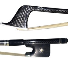 weave carbon fiber cello bow plaid carbon fiber 4/4 adult cello bow natural w...