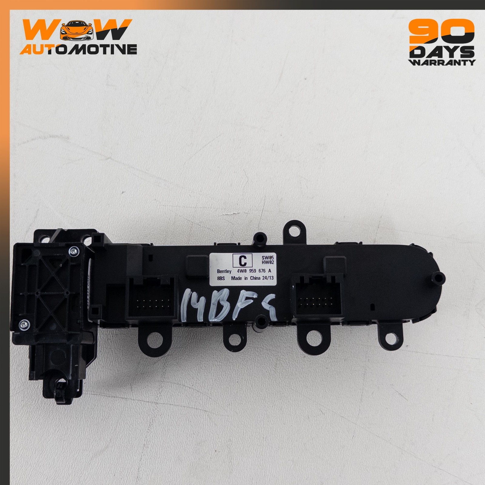 14-19 BENTLEY FLYING SPUR CENTER CONSOLE SWITCH PANEL ASSEMBLY 4W0959676A OEM