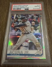 2019 Topps Chrome Ronald Acuna Jr PSA 10