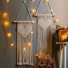 mini macrame wall hanging