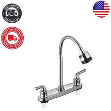 Modern Non-Metal RV Kitchen Faucet with 8-Inch Spout for Travel Trailers