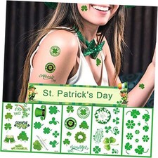 St Patricks Day Tattoos 10 Sheets 60 Styles Shamrock Tattoos St. Patrick's