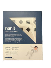 Nanit Breathing Wear Pajamas Newborn Baby 3-6M Pebble Grey, New In Box