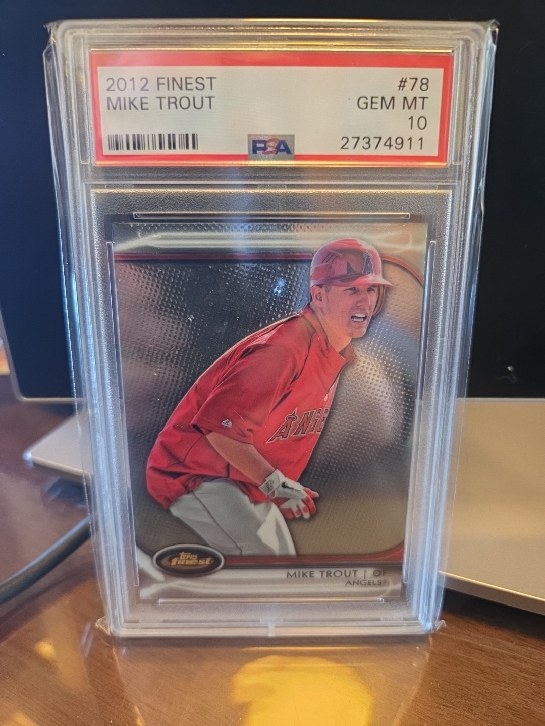 2012 Topps Finest - Mike Trout #78 PSA 10