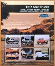 FORD * 1987 Trucks * Original Sales Brochure * EXC * FREE SHIPPING