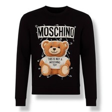 MOSCHINO COUTURE Big Logo Crew-Neck Sweatshirt Women  s Black Size S