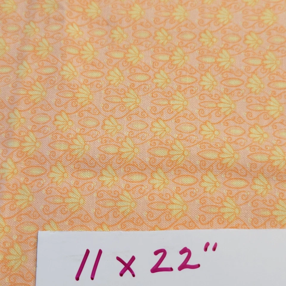 Cotton Fabric Lot 6 Fat Quarters Ocean Floral Plaid SSI Blank Quilting Crafts  - Image 3 of 4