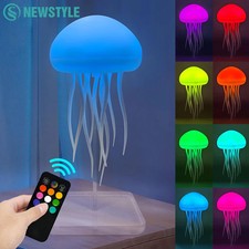Novelty RGB Jellyfish Night Light Touch Sensor Color Changing Rechargeable Cute