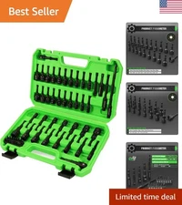 Comprehensive 55-Piece Magnetic Nut Driver Set with Engraved Sizes for Easy Use