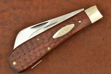 CASE XX USA 1974 6 DOT JIGGED WOOD JUMBO LOOM FIXER JACK KNIFE 6217 NICE (27878)