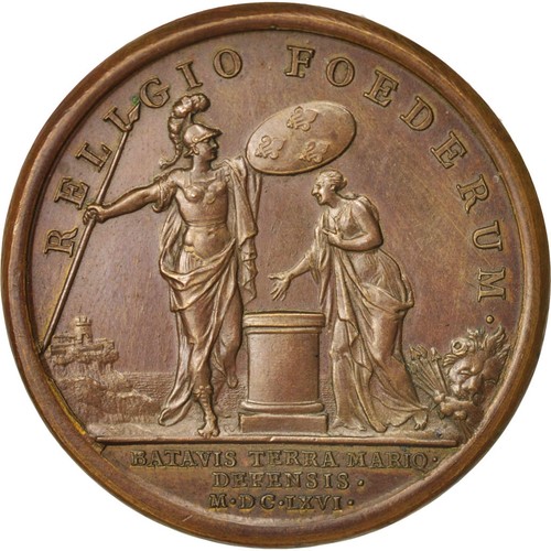 [#412682] Frankrijk, Medal, Secours donné aux Hollandais, Louis XIV, History, 16 - Afbeelding 2 van 2