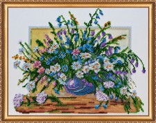 Bead Embroidery Kit "Summer aroma-2" Stitching Handmade Beadwork