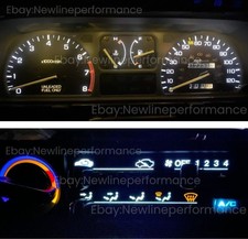 White Led Cluster Climate Bulb Kit For Honda Civic Ef Wagon 1988-1989
