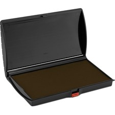 Large Premium Brown Ink Stamp Pad - 3" by 6" - Quality Felt Pad