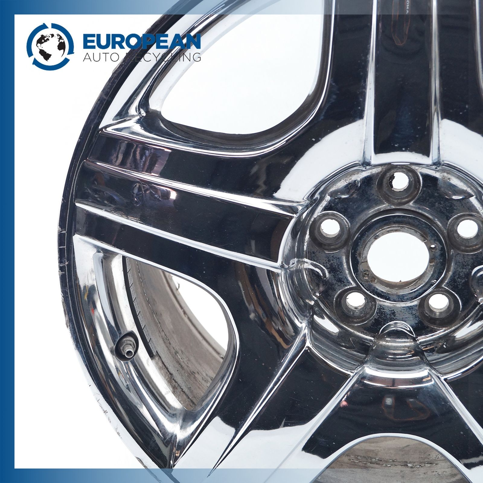 05-12 BENTLEY CONTINENTAL GT 19x9.5 Wheel Rim - OEM (5 spoke) CHROME 3W0601025H