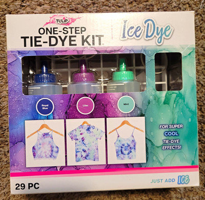 Tulip One-Step Tie-Dye Kit Ice Dye Powder 29pc for Cellulose & Protein Fibers