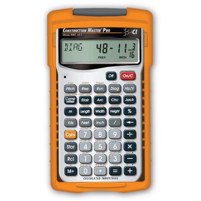 Calculated Industries Construction Calculator,Pro,5 5/8x3 In 4065 Calculated