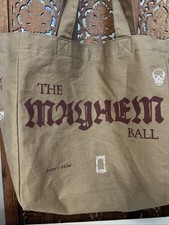 Lady Gaga Mayhem Tote Bag Opera Haus Brand New 22x18 Canvas Embroidered Icons