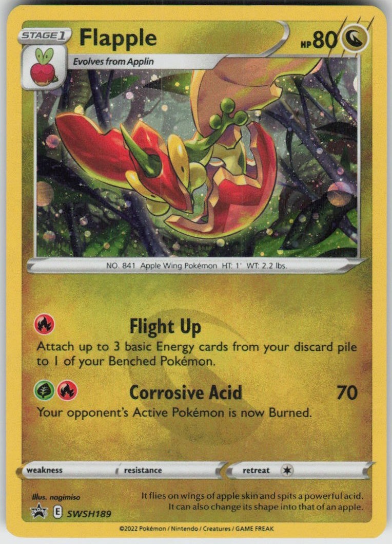 Holo Flapple SWSH189 Promo Sword & Shield Promo Near Mint