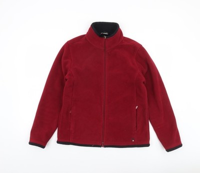 B.C. Clothing Damen Jacke rot Fleece Full Zip Größe M
