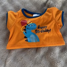 Build A Bear Happy Birthday Shirt Dinosaur With Red Balloon