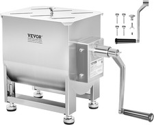 Manual Meat Mixer, 30 Pound Capacity Tank Meat Processing Equipment, Stainless S
