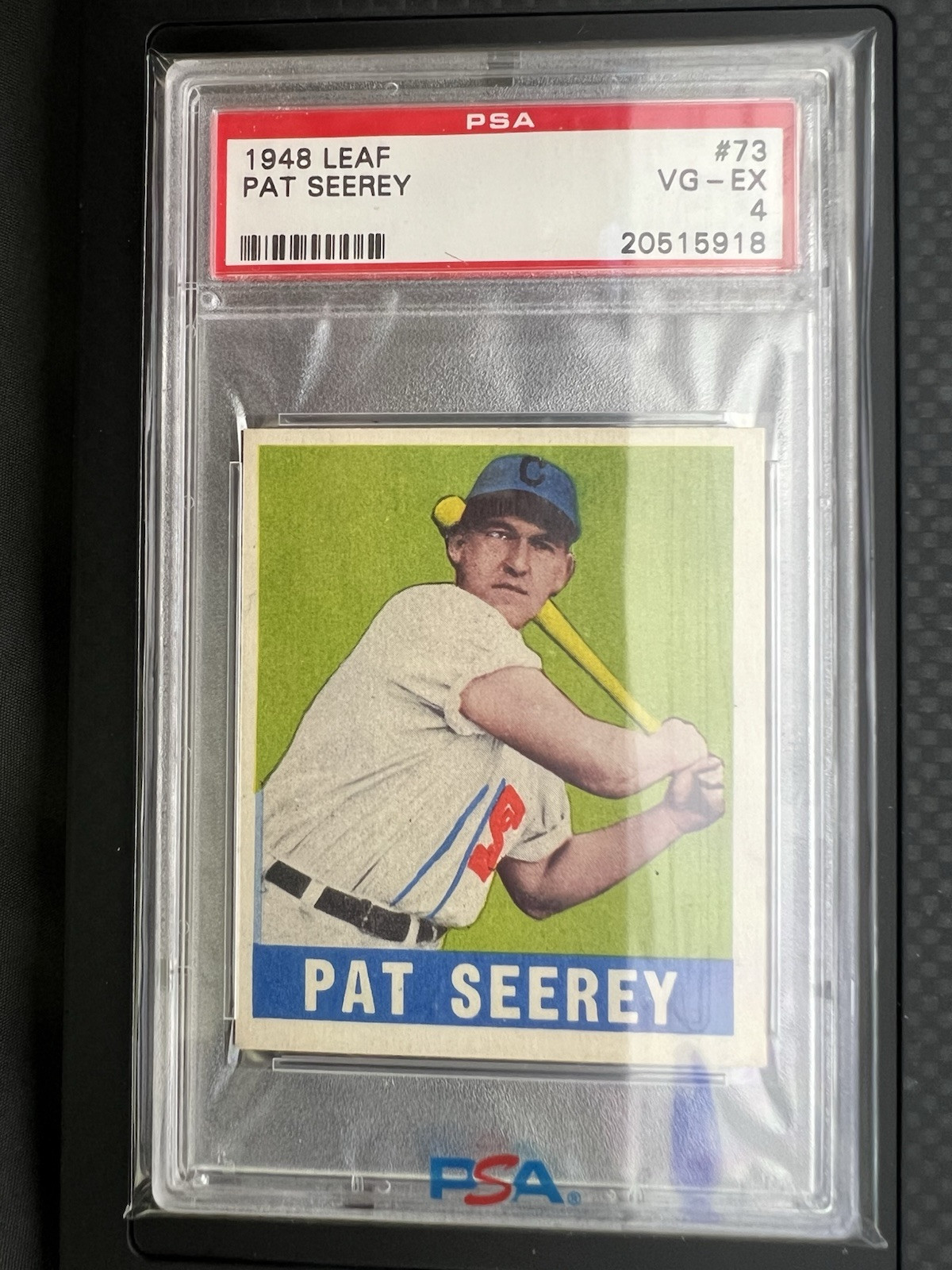 1948-49 Leaf - #73 Pat Seerey (RC) PSA 4 VG-EX