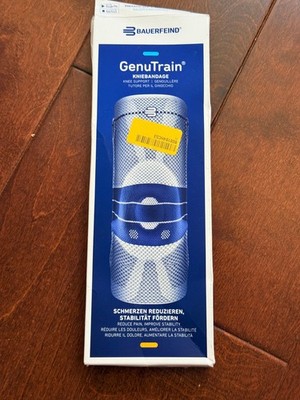 Bauerfeind GenuTrain Knee Support Size 6 Titan / New Open Box