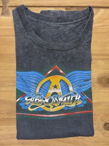 Aerosmith Rock in a Hard Place Tour T Shirt USA 1980s vintage concert t-shirt, vintage, single stitch, B+ condition