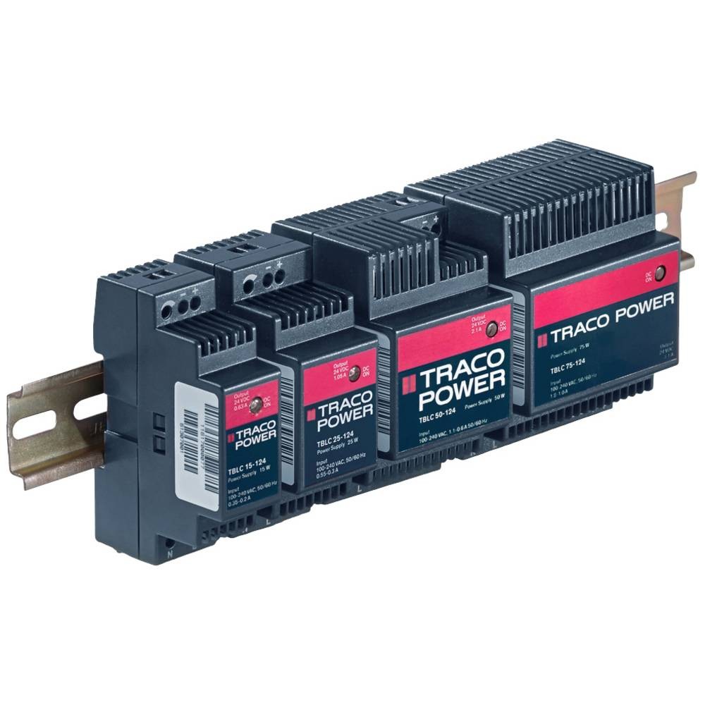 Alimentation rail DIN TracoPower TBLC 15-124 de 28V 0.63A 15W pour armoire électrique