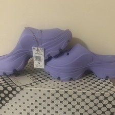 Adidas Stella McCartney Women's Size 9  Lavender Platform Clogs Limited Edition 