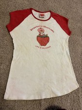 Vintage Strawberry Shortcake Shirt Child Girl Large 2004 Life Is Delicious