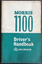 MORRIS 1100 Car Drivers Handbook DEC 1964 #AKD 3896B