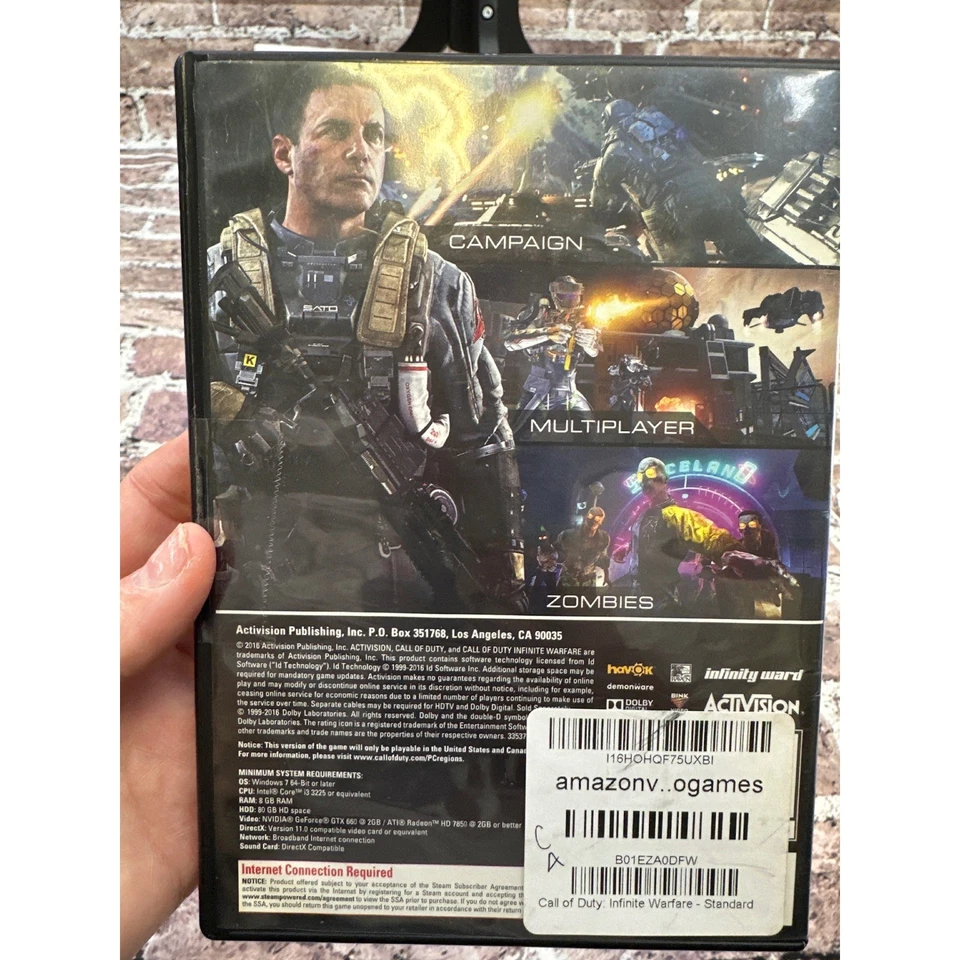 Call of Duty Infinite Warfare PC Game DVD ROM Software With Terminal Bonus - Image 2 of 4