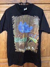 Woodstock 1994 T-Shirt Black L Large Vintage 90's I Survived On Back