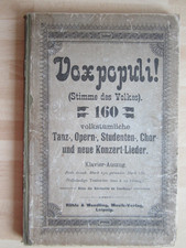Voxpopuli altes Notenheft Klavier Auszug volkstümliche Lieder Tanz Oper Chor....