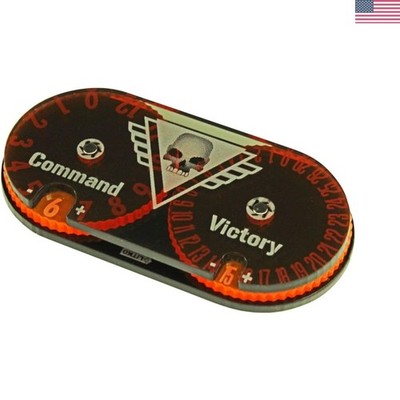 Fluorescent Orange Command & Victory Dial | Precision Tracker for Warhammer 40K