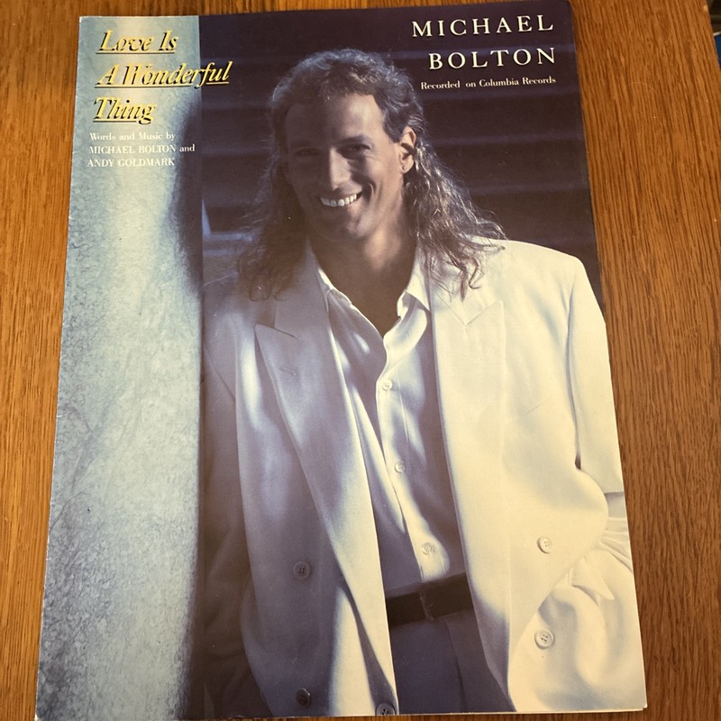 Love Is A Wonderful Thing Michael Bolton Sheet Music 1991 Piano